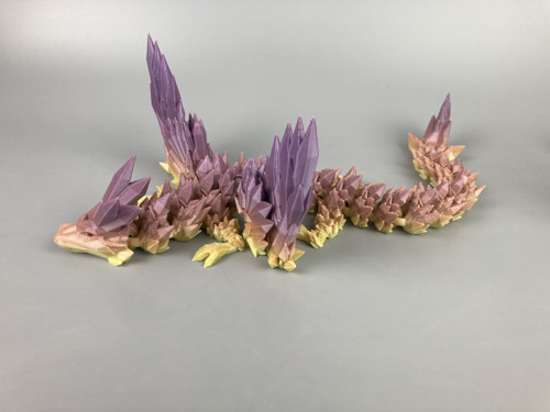 Krystalový drak - 37cm, 3D tisk — foto 2