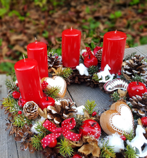 Adventní věneček s perníčky — foto 4