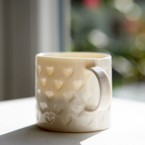 Srdcový prosvítavý - porcelán 180ml — foto 2