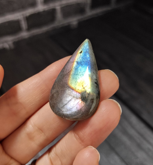 Labradorit, ID 2617, 40x24 mm — foto 4