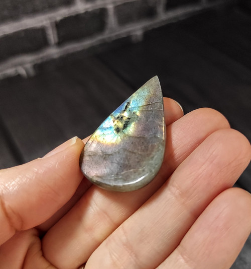 Labradorit, ID 2617, 40x24 mm — foto 6