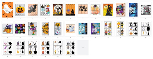 Halloween skládačky a puzzle — foto 6