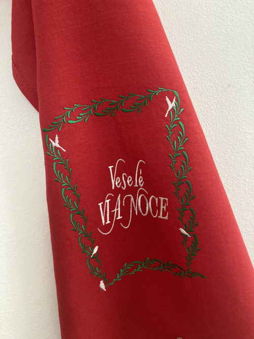 Ľanová utierka ,,Veselé VIANOCE" — foto 3