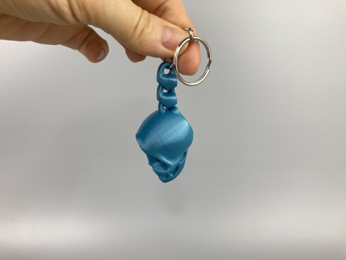 Přívěsek Kostík - 7 cm,modrá, 3D tisk — foto 2