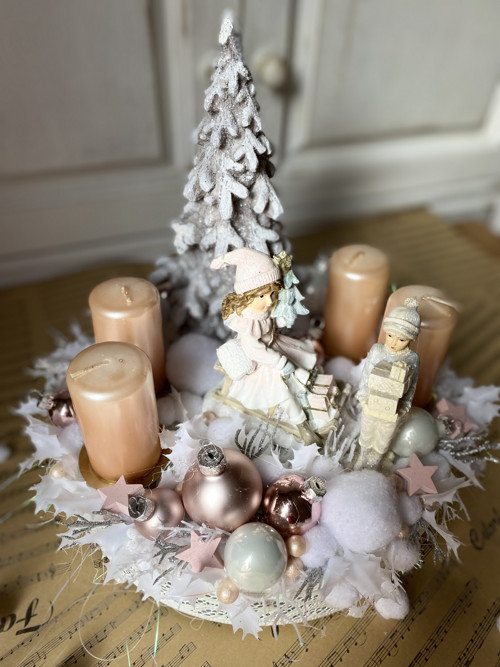 Adventní věnec Bílé Vánoce 2 — foto 2