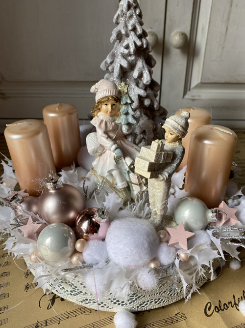 Adventní věnec Bílé Vánoce 2 — foto 6