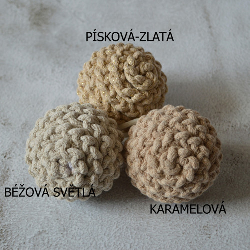 Vánoční dekorace 7-8cm KARAMELOVÁ — foto 2