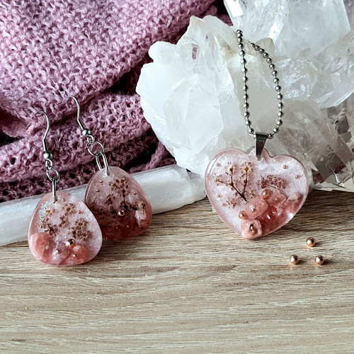 REZERVACE NÁUŠNICE "Sakura" s Rodonitem — foto 5