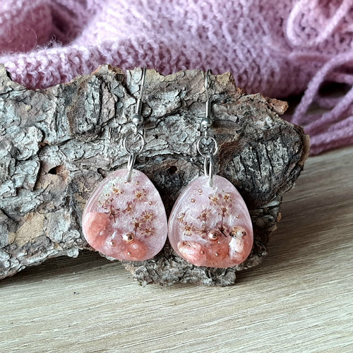REZERVACE NÁUŠNICE "Sakura" s Rodonitem — foto 2