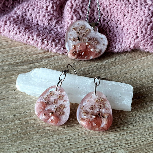 REZERVACE NÁUŠNICE "Sakura" s Rodonitem — foto 4