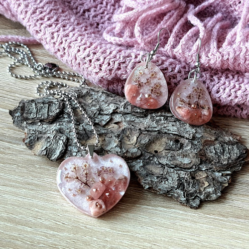 REZERVACE NÁUŠNICE "Sakura" s Rodonitem — foto 6