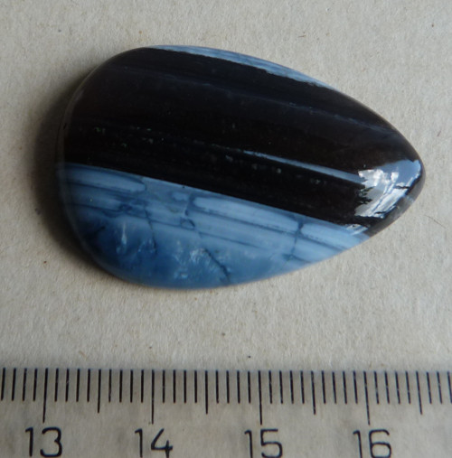 Opál modrý africký - 3,8 cm - Extra — foto 4