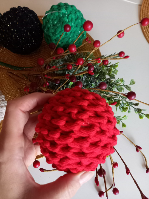 Boho vánoční baňka — foto 2