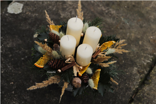 Adventní košíček smetanový — foto 3