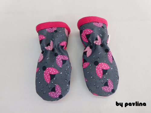 Dívčí softshellové rukavice - Beruškové — foto 3