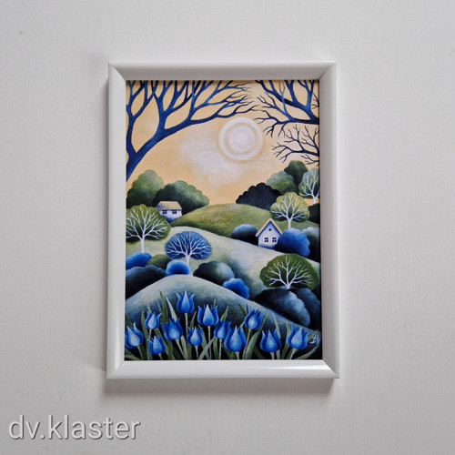 S modrými tulipány (A4) — foto 3