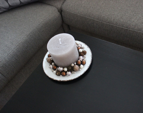 Vánoční svícínek v šedohnědé — foto 5