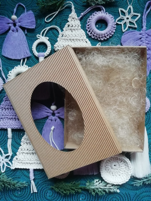 Macramé a háčkované vánoční ozdoby — foto 4