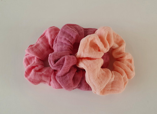 Mušelínové scrunchies — foto 2