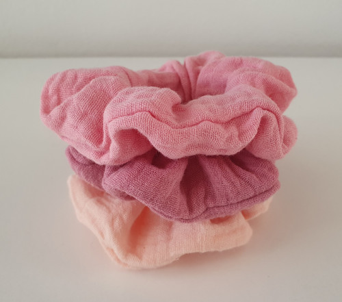 Mušelínové scrunchies — foto 3