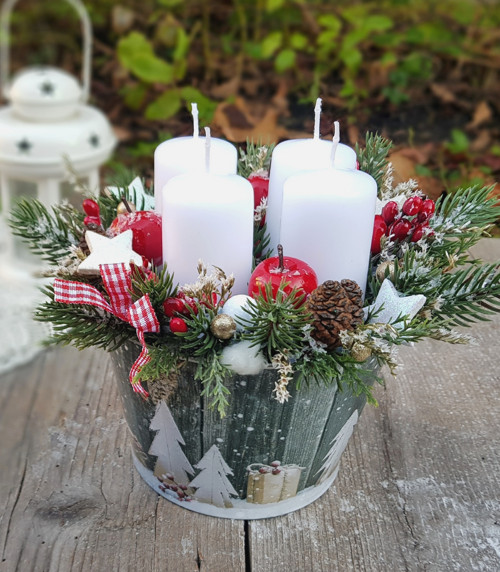 Adventní svícen v plecháčku — foto 4