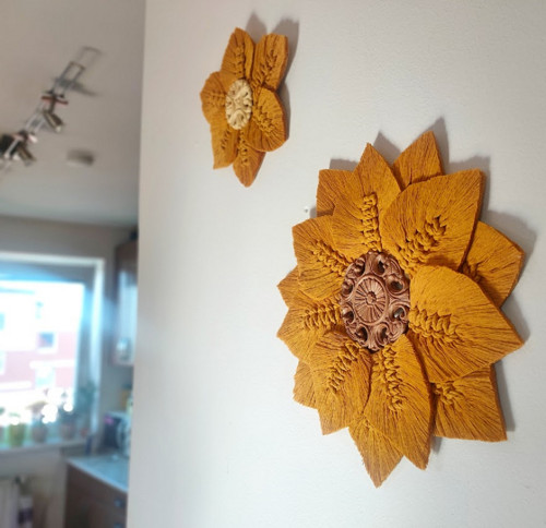 Macramé květina - ihned k odeslání — foto 3