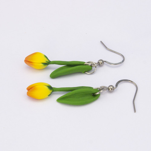 Náušnice - tulipány — foto 2