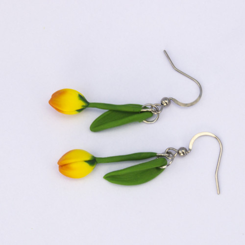 Náušnice - tulipány — foto 3