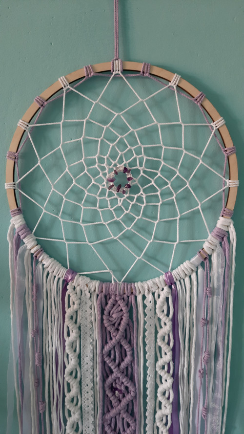 Macramé lapač snů s minerály — foto 2