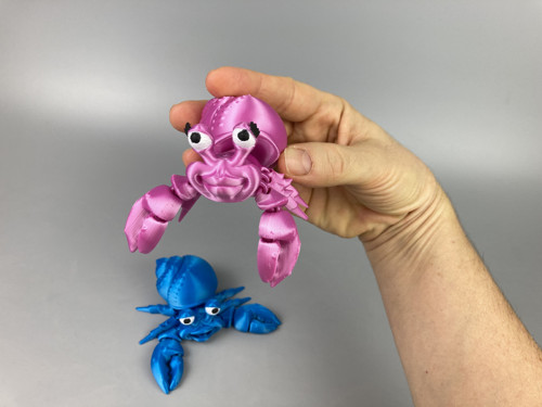 Flexi krabík Poustevníček - holka, 3D tisk — foto 2