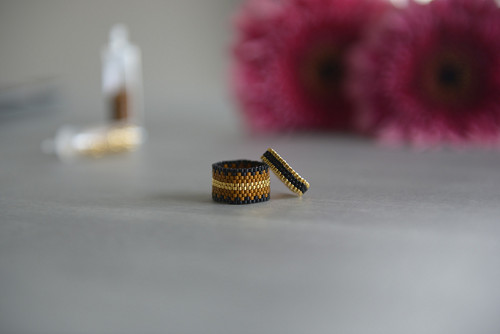 Prsten Miyuki "Black Elegance" — foto 6