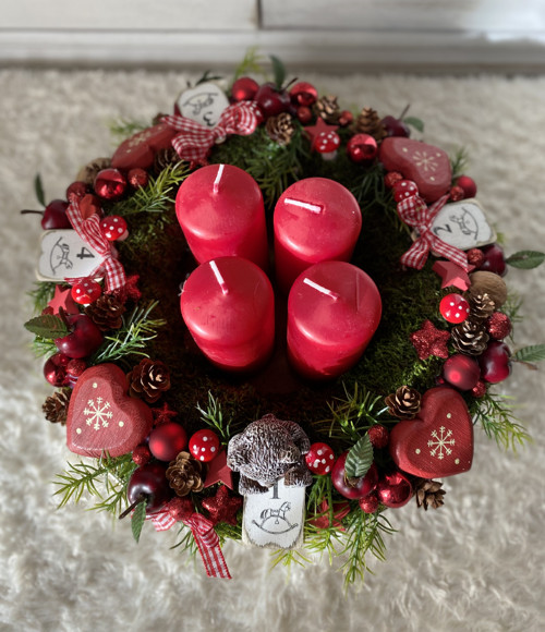 Adventní věnec s čísly — foto 3