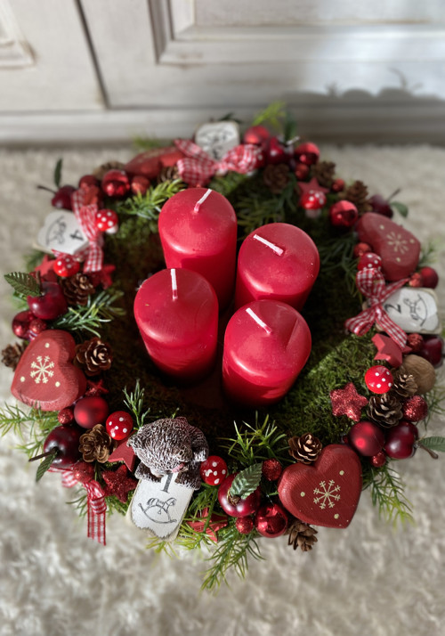 Adventní věnec s čísly — foto 5