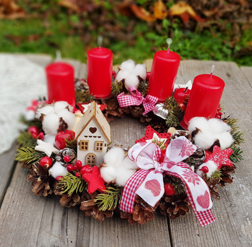 Adventní věneček na stůl — foto 2