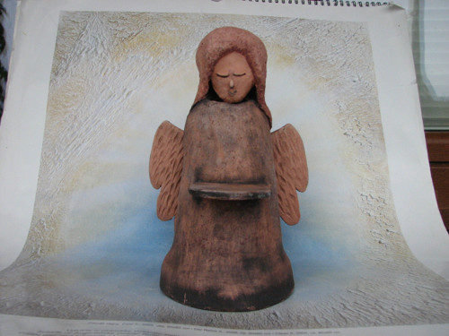 Anděl přírodní - keramika — foto 2