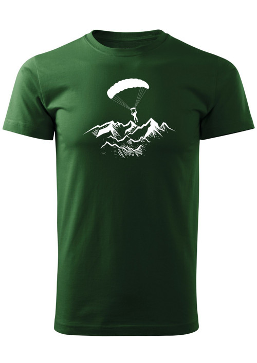 Pánské tričko "Paragliding above mountains" — foto 4