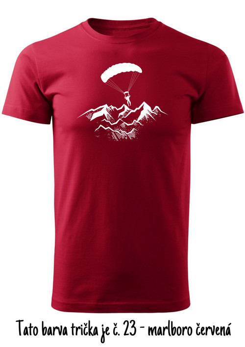 Pánské tričko "Paragliding above mountains" — foto 2