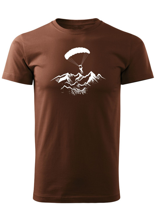 Pánské tričko "Paragliding above mountains" — foto 3