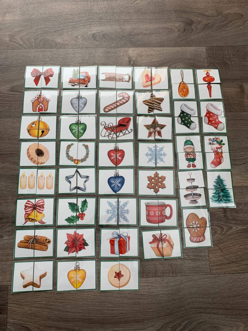 Vánoční puzzle dvojdílné — foto 2