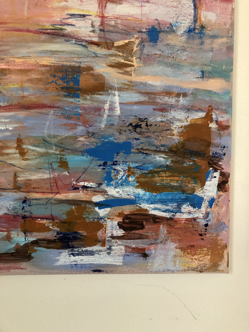 Obraz, malba “Exhale / Výdech” — foto 4