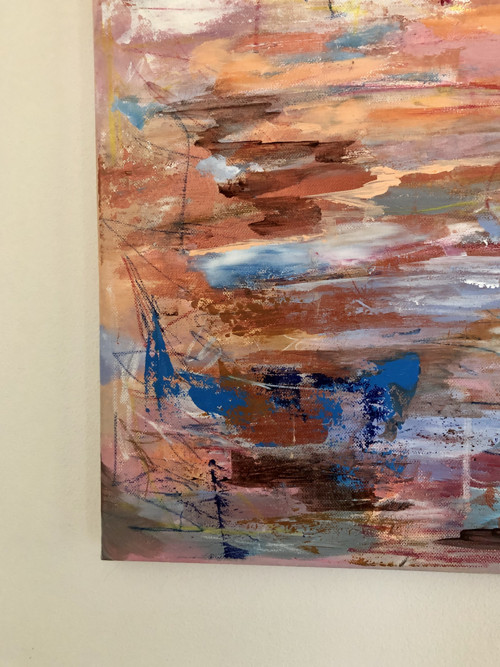 Obraz, malba “Exhale / Výdech” — foto 3