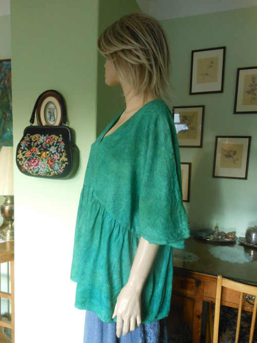 Batikovaná boho tunika, vel.Uni — foto 4