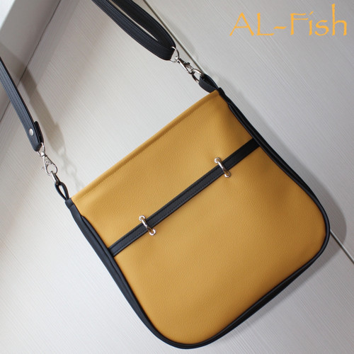 Kabelka Mogan "Black Strip" Yellow — foto 3