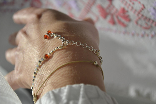 Akako . . . (Ag+ perly+ swarovski) — foto 3