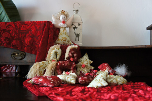 Luxusní sada šitých vánočních ozdob — foto 5