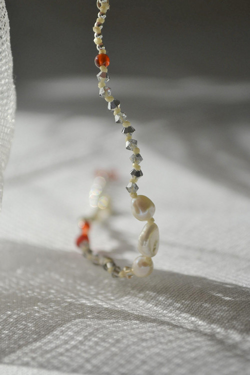 Akako . . . (Ag+ perly+ swarovski) — foto 4