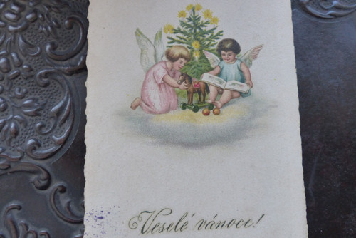 Veselé vánoce..stará pohlednice — foto 3