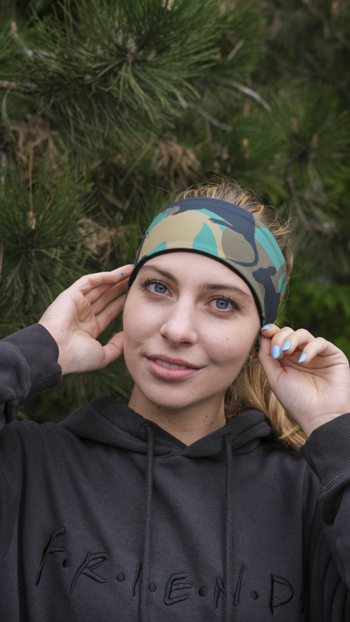 Termo čelenka - Camo animal green — foto 4