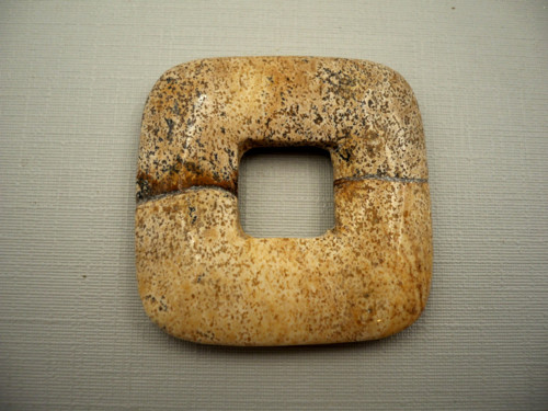 Donut 3,5 cm - jaspis obrázkový, č.1f — foto 2