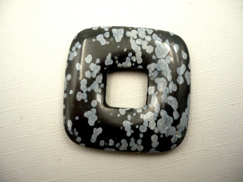 Donut 3,5 cm - obsidián vločkový, č.44f — foto 2